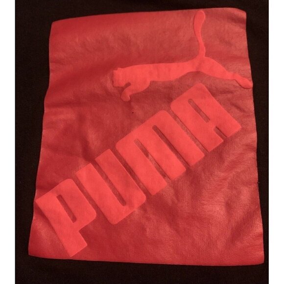 Puma Boys Sweatshirt Youth Size 6 Black Red Graphic Long Sleeve - Picture 4 of 9